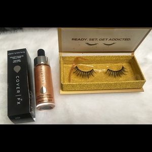Cover FX Glitter Drops & Lashaholic Luxury Lashes